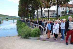 inauguration panneau circuit touristique Vernon