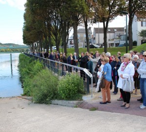 inauguration panneau circuit touristique Vernon