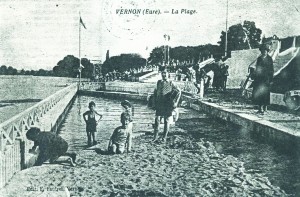 En 1932, certains membres de l’Avenir de Vernon ont pris des leçons de natation dans la Seine.