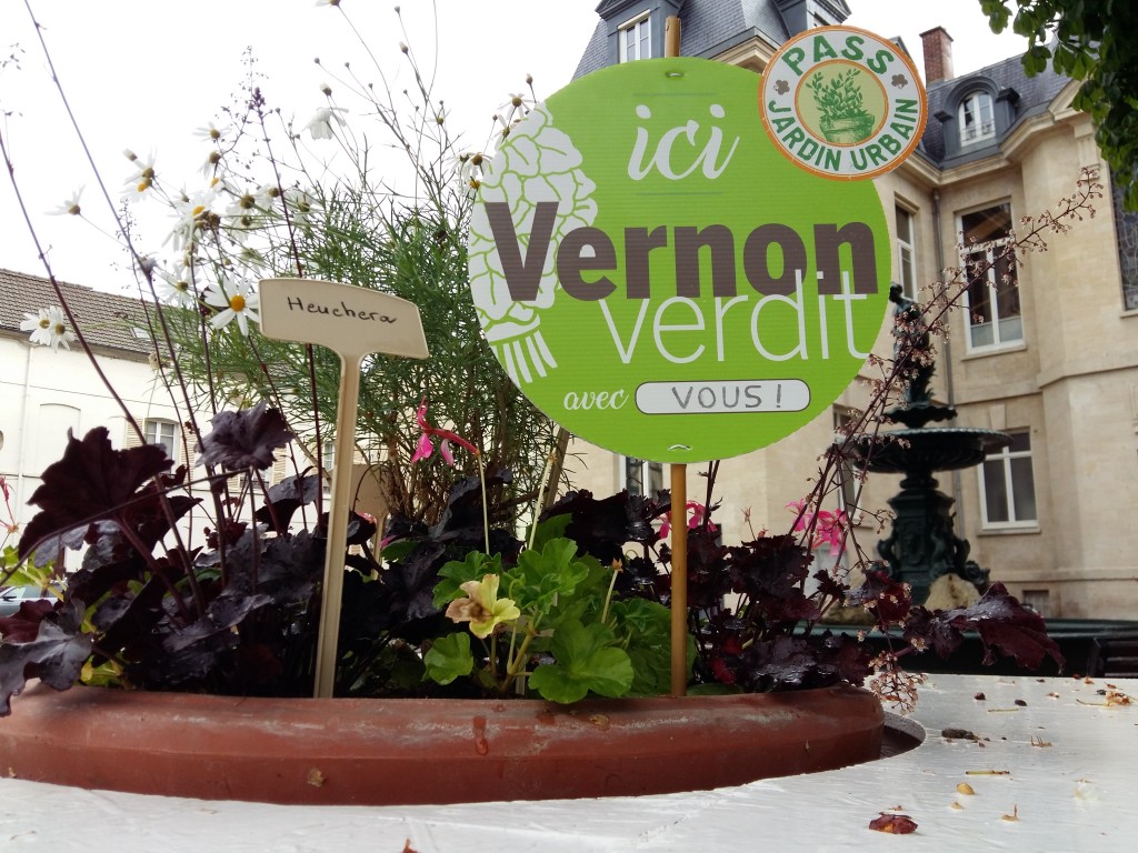 L'équipe des espaces verts de la ville a réalisé ces installations à base de palettes de bois recyclées, à l'intérieur desquelles viennent d'être plantés fleurs, plantes, fruits et légumes.