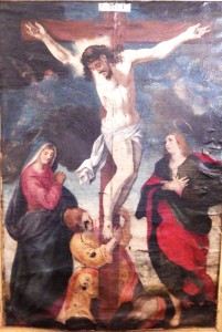 Calvaire ou sainte Marie, sainte Madeleine, saint Jean au pied de la croix