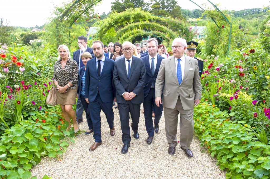 La décision d’inscrire Giverny au patrimoine mondial de l’Unesco a été prise le 10 juillet, lors de la visite avec le ministre du tourisme, Jean-Yves Le Drian.