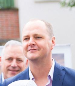 Johan auvray  Adjoint au maire chargé de la dynamisation commerciale  et de l’événementiel