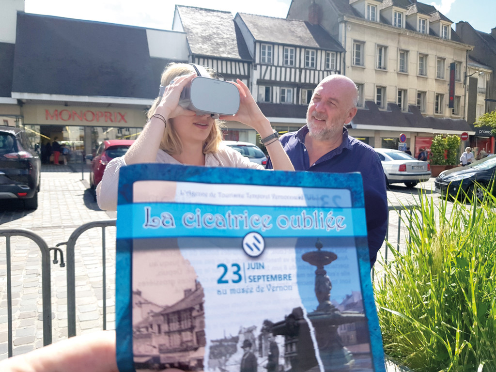 Reconstitution 3D La place  De Gaulle avant le bombardement
