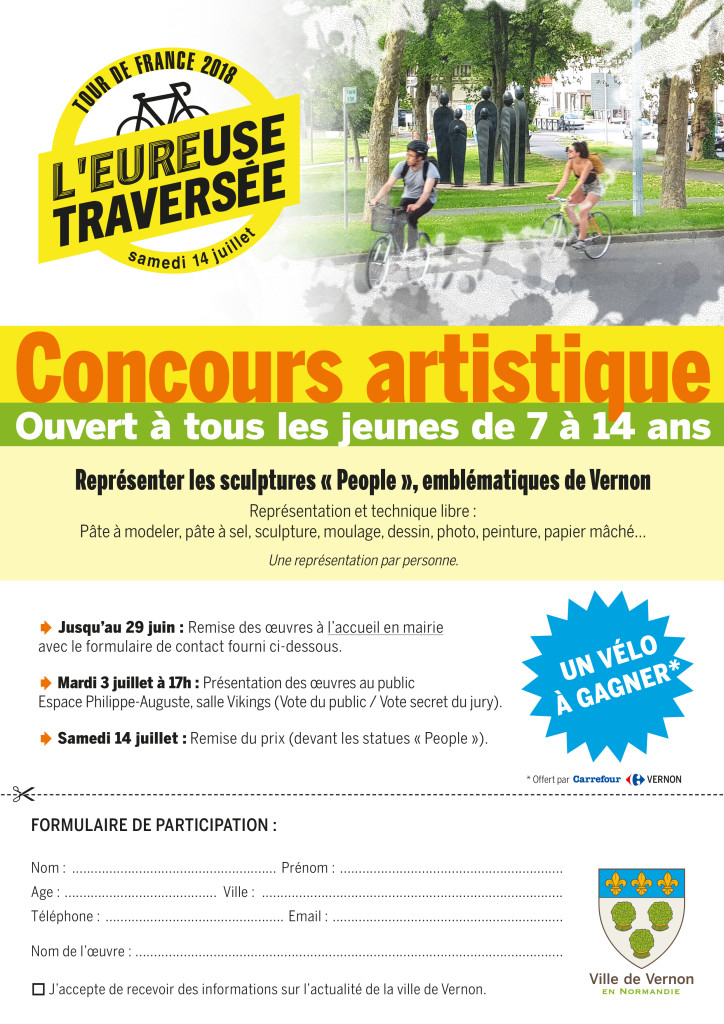 Concours artistique People Olivier Gerval Tour de France Vernon