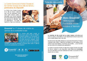 Fiche de convivialité Ensembl Ville de Vernon