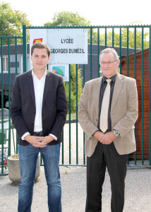 Le proviseur Eric Fauque se réjouit de l’avancée des travaux.