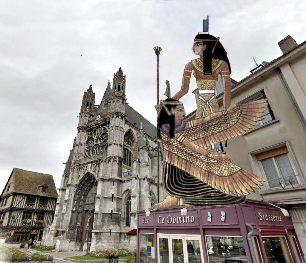 Un temple païen sur le terrain de l’actuel café le Domino. 