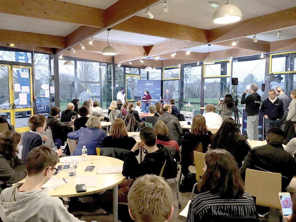 Les élèves ont été encadrés toute la journée par l’équipe du présentateur  Matthieu Belliard.
