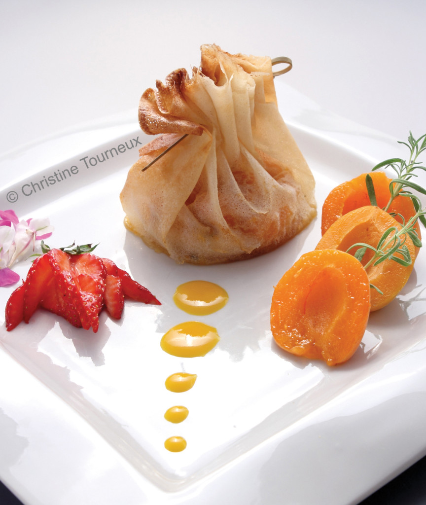 Aumonière d’abricot au romarin