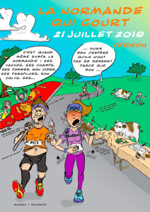 Affiche la normande qui court-2