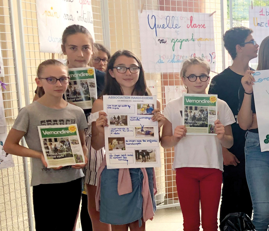 Les collégiens sont impliqués toute l’année dans des actions en faveur du développement durable. Ils récoltent, notamment, de nombreux déchets recyclables pour des associations. Pendant un mois, ils ont organisé un concours de collecte de bouchons. Les 4e2 sont arrivés en tête avec 33 kg. La totalité (103 kg) servira à financer un chien d’assistance pour handicapés.