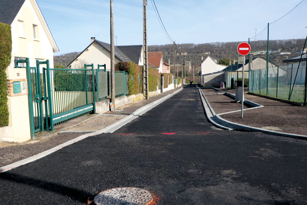 Quartier du Moussel La rue Jaudin réaménagée