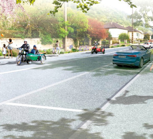Les travaux de la route de Giverny, qui commenceront en juin, permettront de changer le visage de celle-ci.