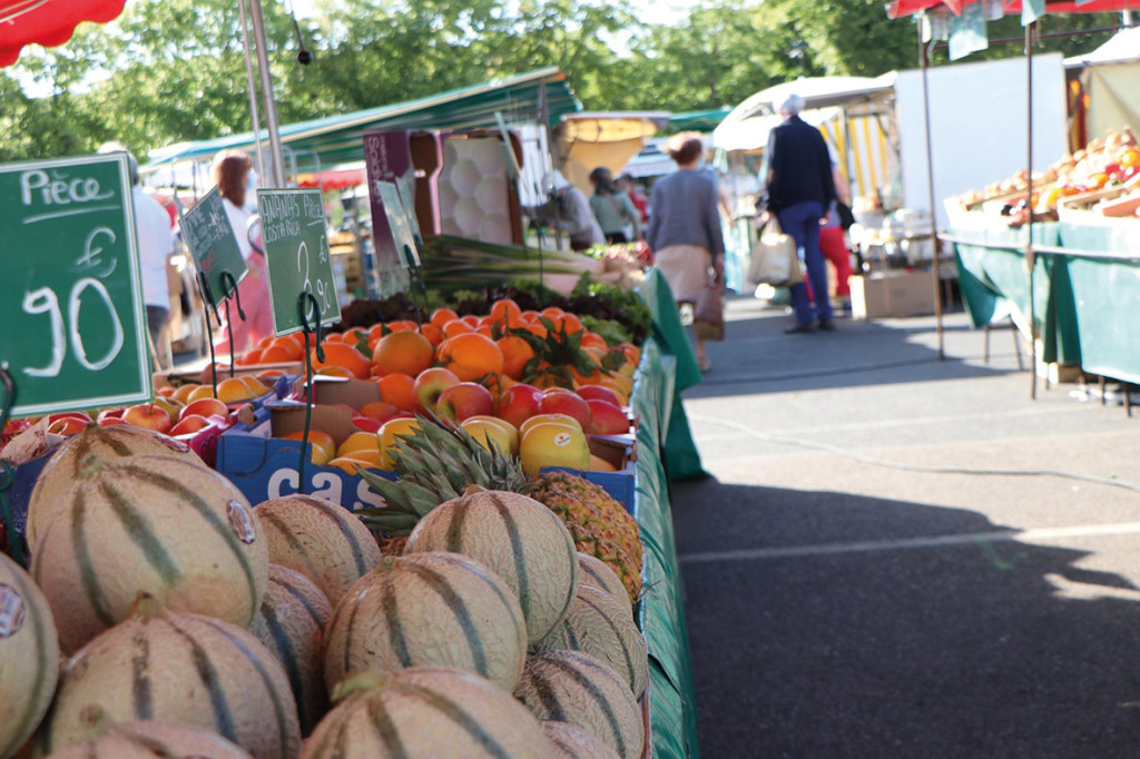 En ville Marché Election Représentants Commerçants