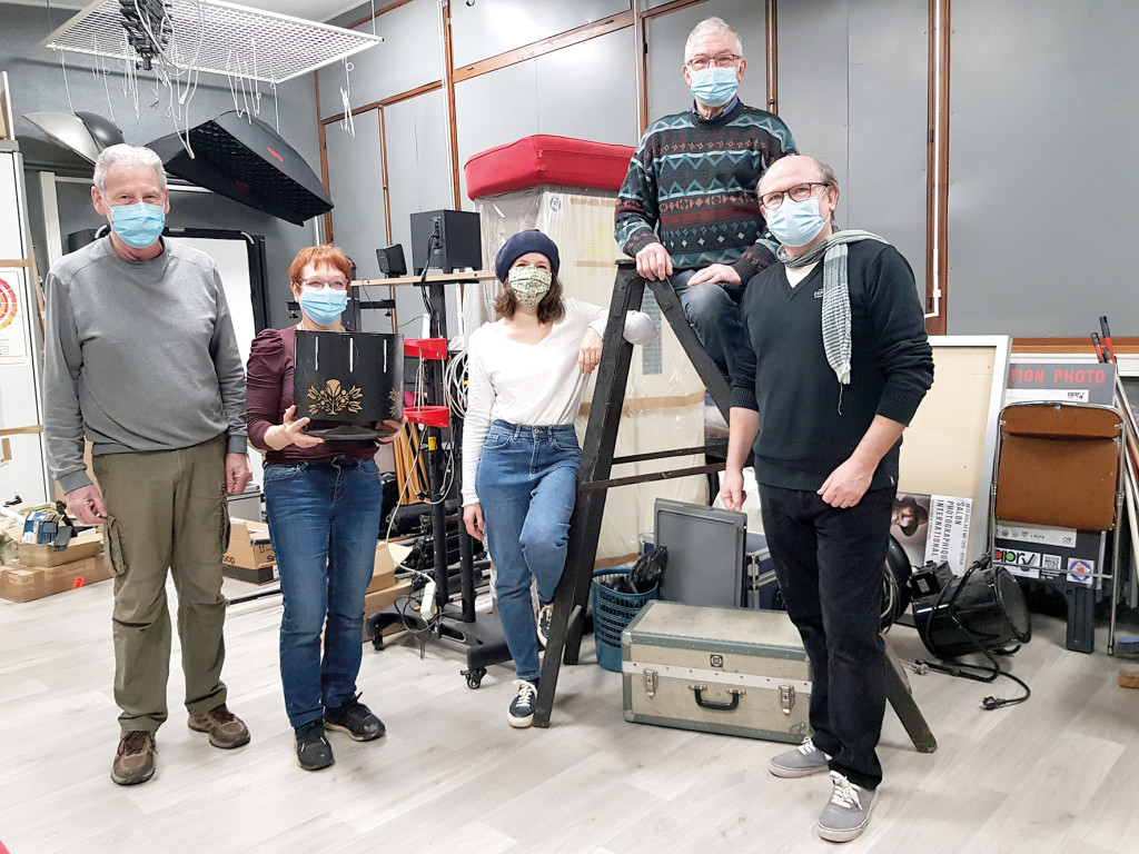 Le GPRV a eu beaucoup de cartons à déballer pour réinstaller son studio photo !