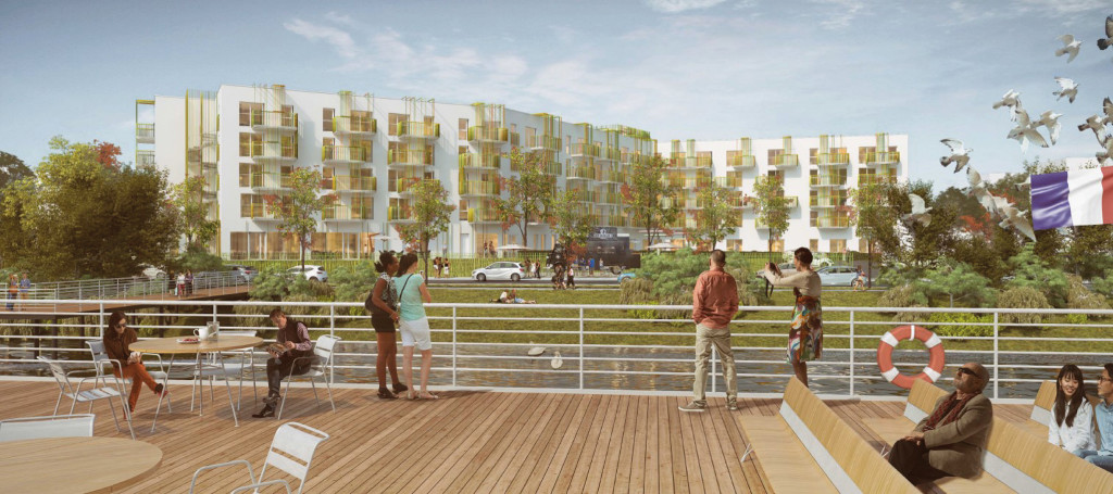 La future résidence seniors sera située en face du deuxième quai croisière mail Anatole France.