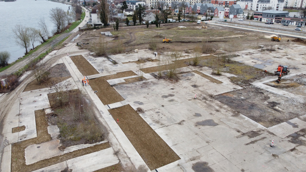 Les travaux ont débuté en novembre dernier et le site a déjà bien changé.