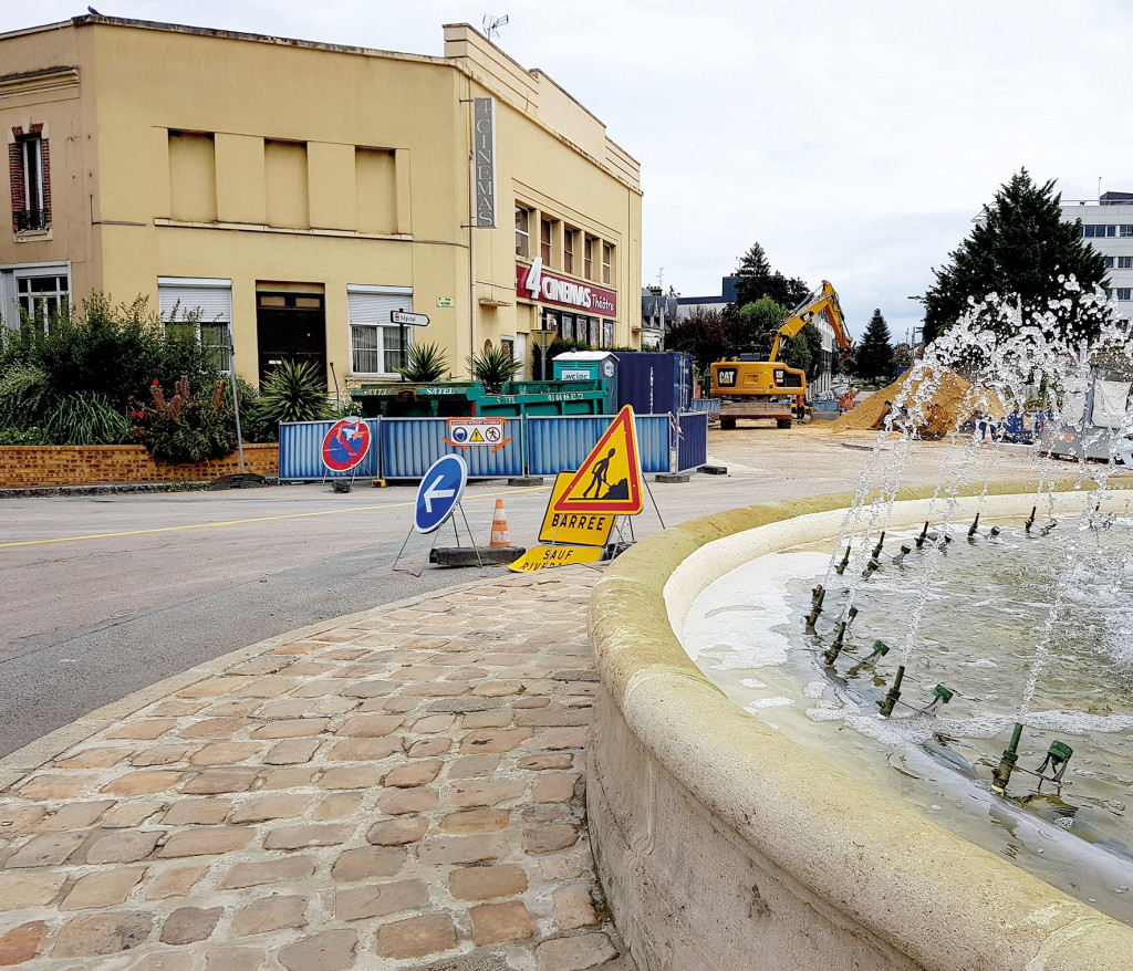 Infotravaux Place de Paris Rue du Docteur Burnet Fermeture Coeur de Ville Fouilles Archéologiques