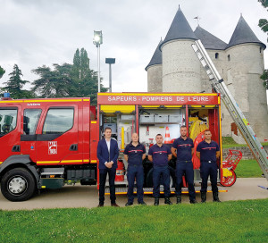 Nouveau camion pompier fourgon pompe tonne SDIS de l_Eure incendies