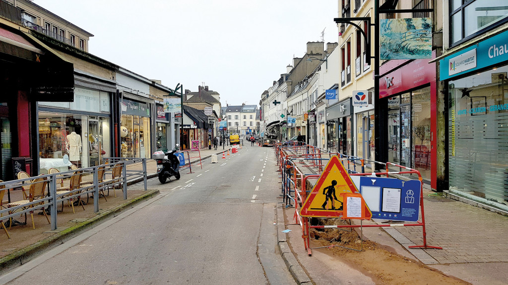 Travaux réseau électrique basse tension coeur de ville février 2022