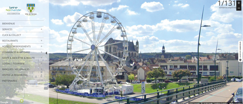 Google Tourmake Vernon Ville Numérique Streetview Attractivité Référencement