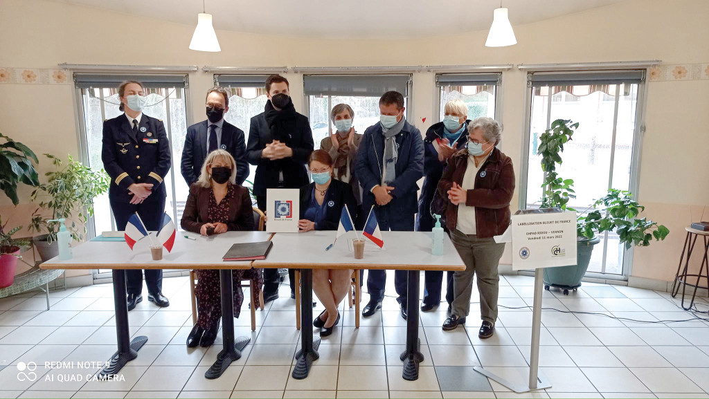 Nouvelle photo EHPAD Labellisation Bleuet de France