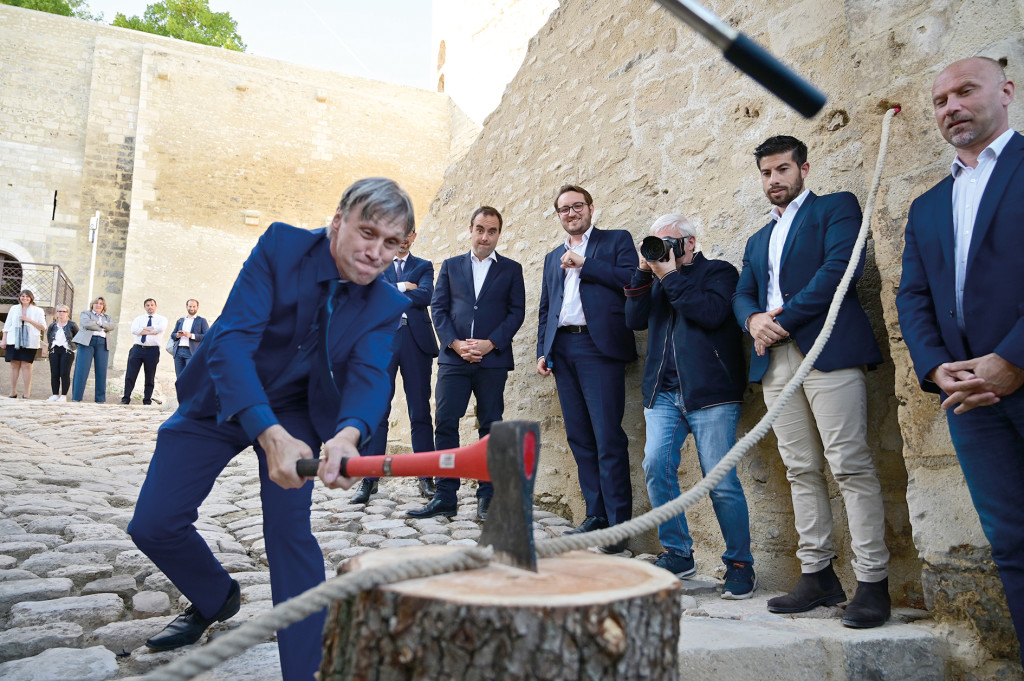 CD27 Travaux Rénovation Château de Gisors Légendaire Patrimoine Tourisme Templiers