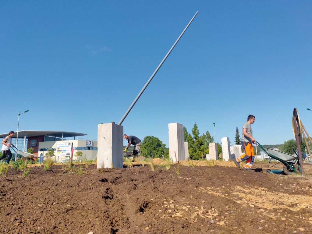 Aménagements Rond-Point du Cadran Espaces Verts Cadran Solaire