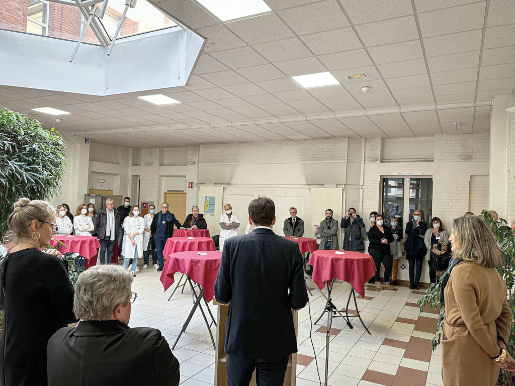 Voeux du maire 2023 soignants hôpital CH Eure Seine Bilan Positif