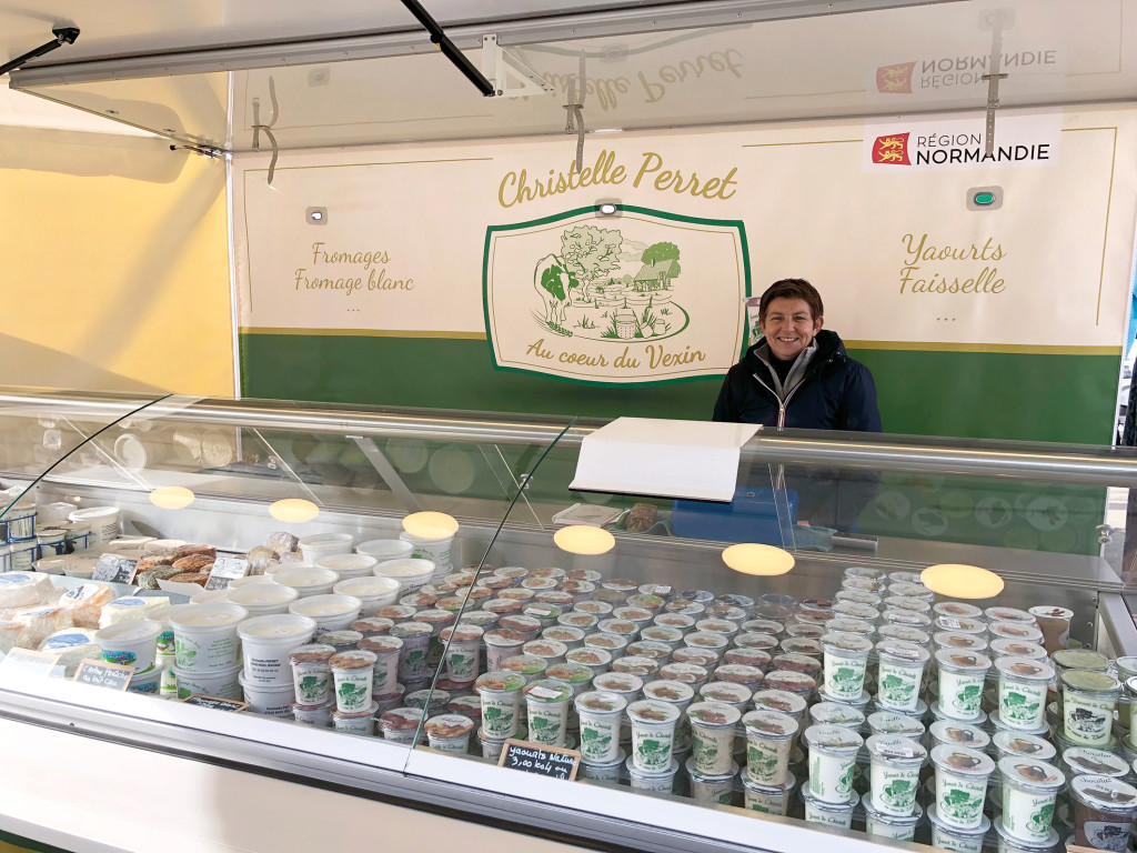 En Ville Marché Stand Yaourts Christelle Perret Agrandissement
