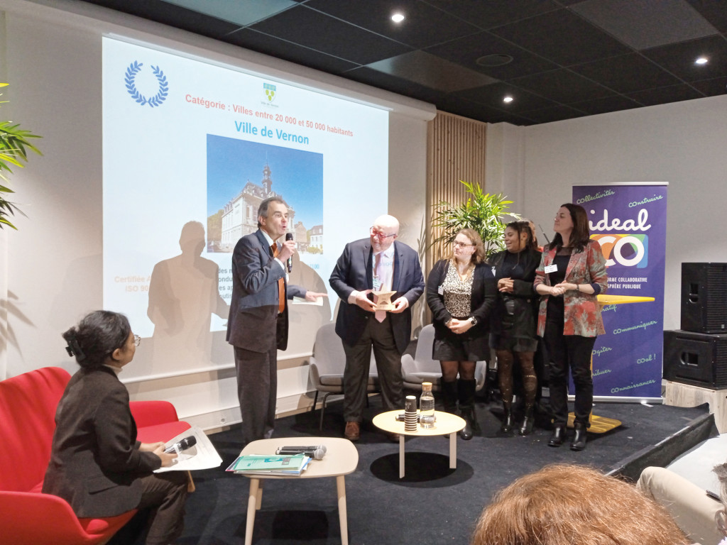 Vernon Lauréate Trophée Expérience Citoyen AFNOR Accueil des usagers Certification ISO 9001