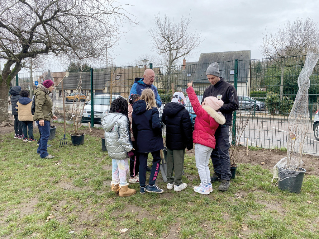 Plantation Haie Ecole du Parc Développement Durable Transition Ecologique Scolaire
