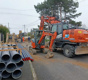 Infotravaux chantier canalisations rue Gabriel Perelle Pierre Le Tellier
