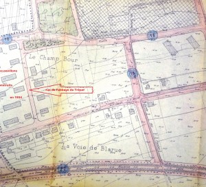 Plan quartier de Gamilly 1954