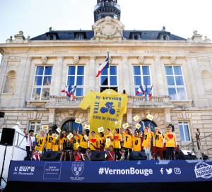 Éco-route connectée Vernon-Giverny Inauguration de la Seine à Vélo !