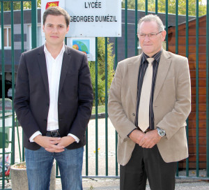 Le proviseur Eric Fauque se réjouit de l’avancée des travaux.