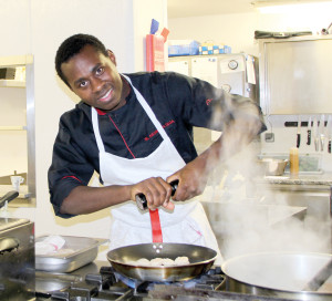 A L’Estampille, Wilfried Abomo Olinga souhaite allier les saveurs du monde à la gastronomie traditionnelle de la maison Erisay.