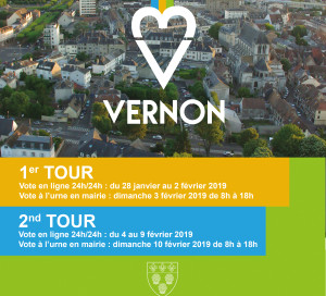 1er tour • Vote en ligne : du 28 janvier au 2 février. • Vote à l’urne en mairie Dimanche 3 février. 2nd tour • Vote en ligne : du 4 au 9 février. • Vote à l’urne en mairie Dimanche 10 février.