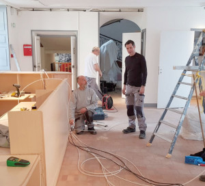 Les travaux ont entièrement été réalisés grâce aux compétences des employés de la régie bâtiment de la mairie.