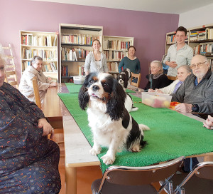 « J’avais un chien avant, mais je ne peux plus m’en occuper, ça me manque et là je retrouve ce plaisir ! » affirme Patrick.