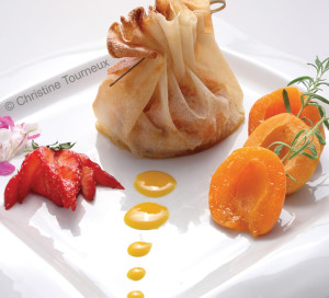 Aumonière d’abricot au romarin