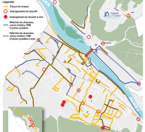 La municipalité mène une politique d’urbanisme dont le but est de faire rattraper son retard à Vernon. Celle-ci s’est traduite par de nombreux travaux, certains très visibles, d’autres plus discrets.