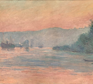 La Seine près de Rouen, toile de Blanche Hoschedé-Monet (1865-1947),