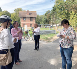 La visite à vélo a également permis de respecter le protocole sanitaire et la distanciation physique.
