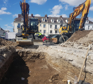 Coeur de Ville Fouilles Archéologiques place de Gaulle Fermeture Rues Déviation