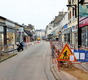 Travaux réseau électrique basse tension coeur de ville février 2022