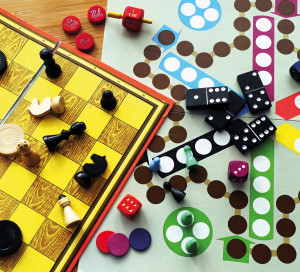 Board,Games,Are,Carelessly,Strewn,Across,The,Table.