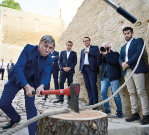 CD27 Travaux Rénovation Château de Gisors Légendaire Patrimoine Tourisme Templiers