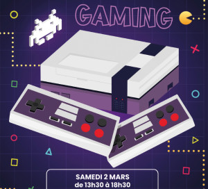 Office de Tourisme Journée Rétro-Gaming 2 Mars 2024 Vexin-sur-Epte Tourny Jeux-Vidéo